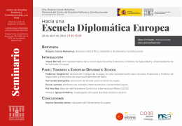 Seminario "Hacia una Escuela Diplomática Europea"