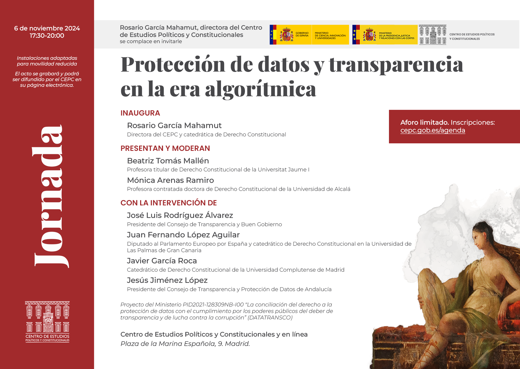 Jornada "Protección de datos y transparencia en la era algorítmica"