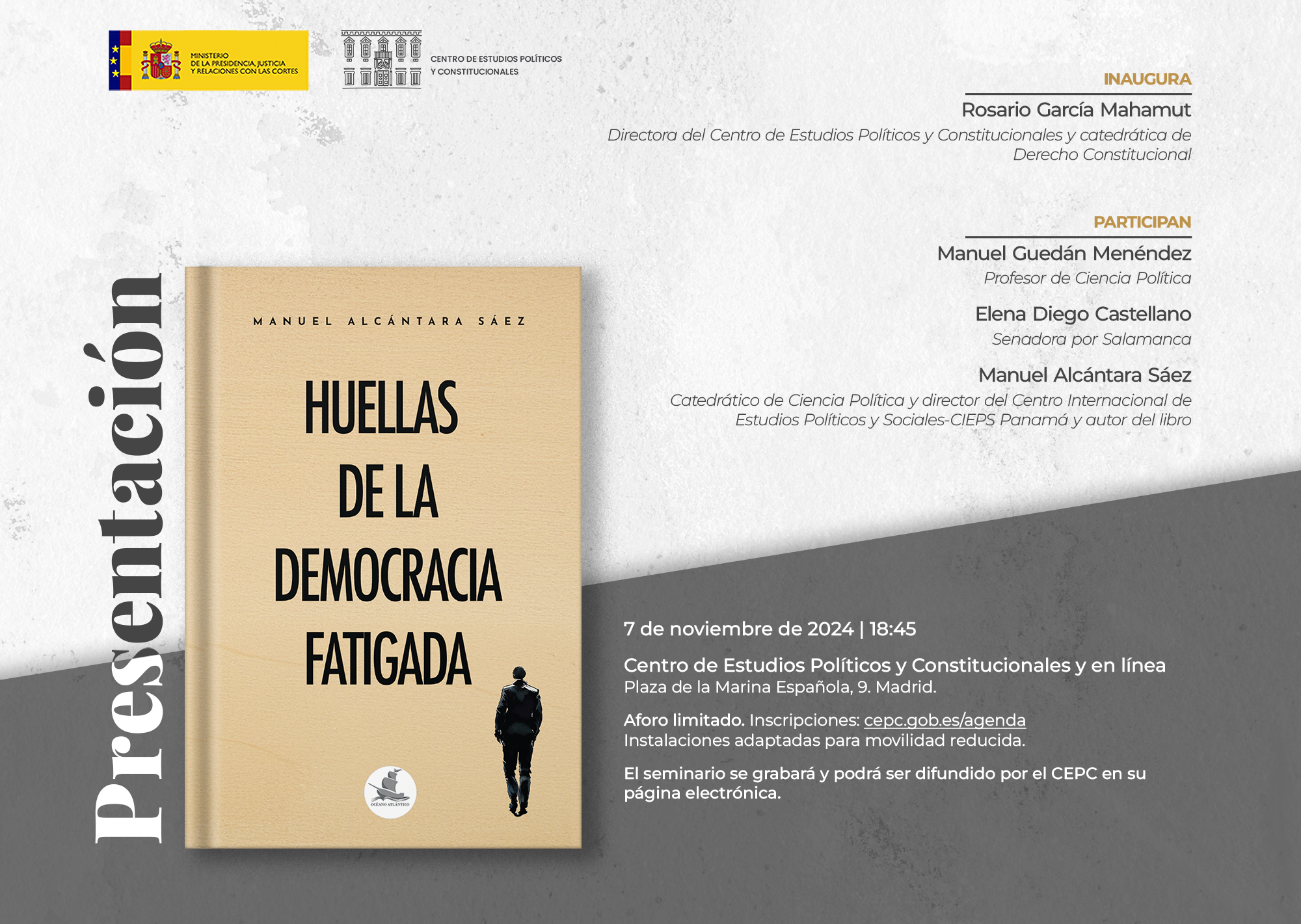 Presentación del libro "Huellas de la democracia fatigada"