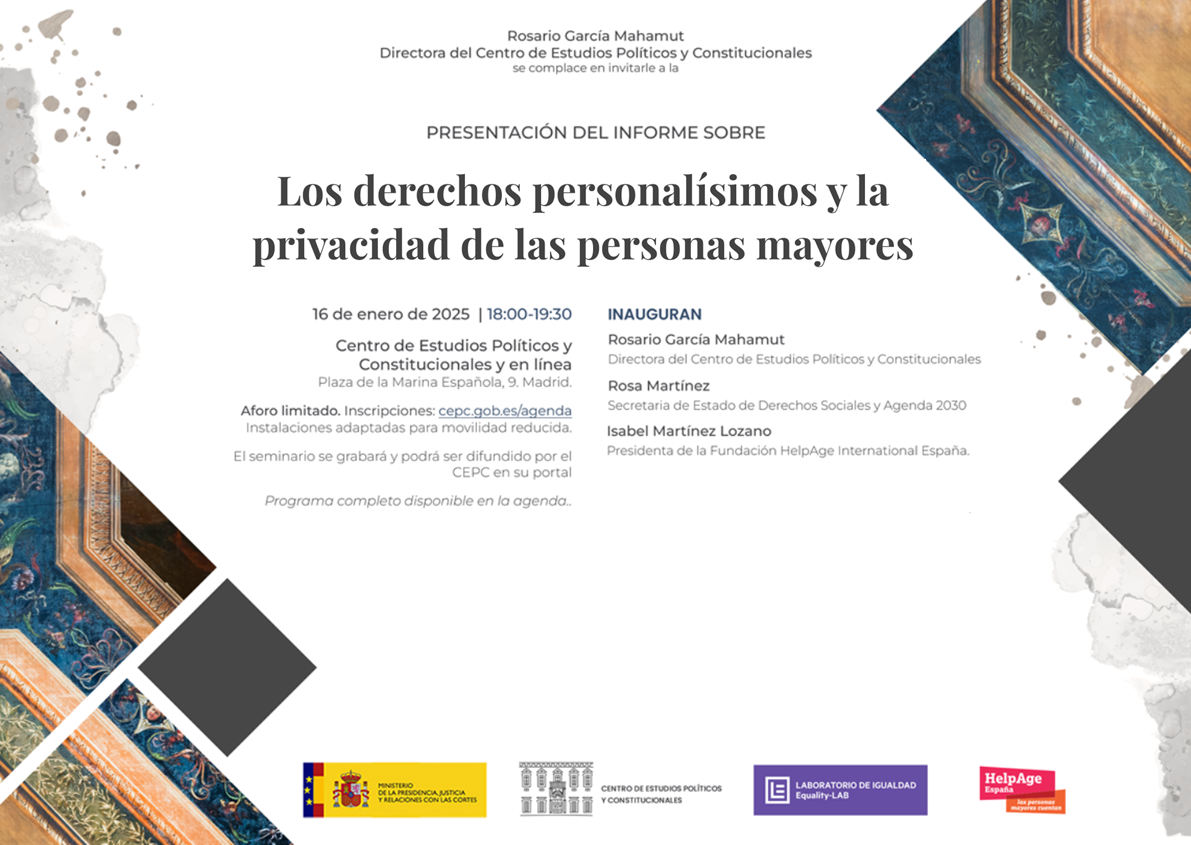 Presentación del informe sobre "Los derechos personalísimos y la privacidad de las personas mayores"