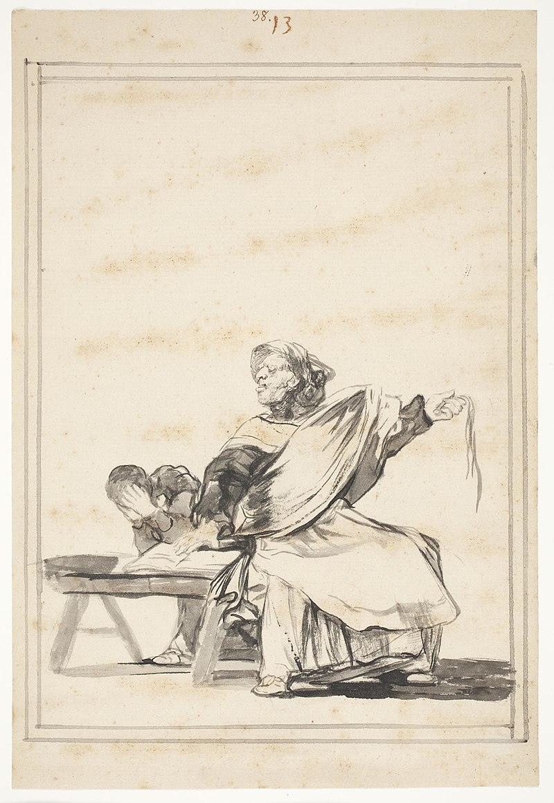 No es siempre bueno el rigor. Cuaderno E, 13, c. 1816-1820 Francisco J. de Goya y Lucientes. Museo del Prado.
