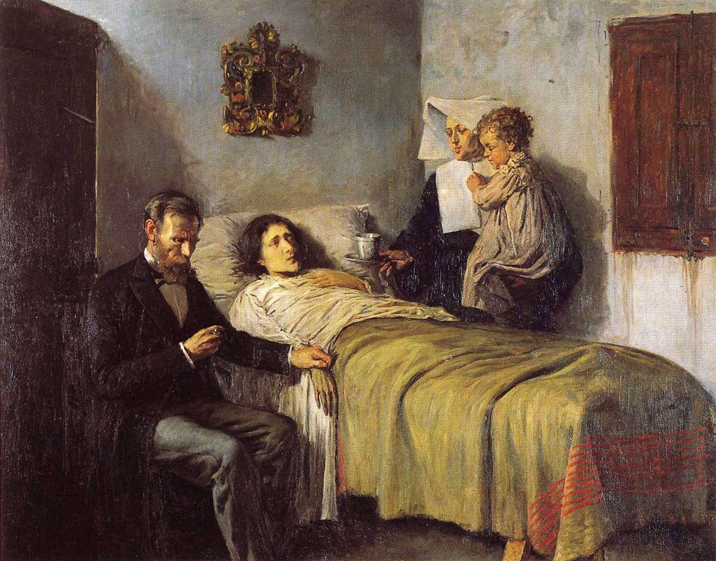 Picasso. «Ciencia y caridad», 1897. Museo Picasso de Barcelona
