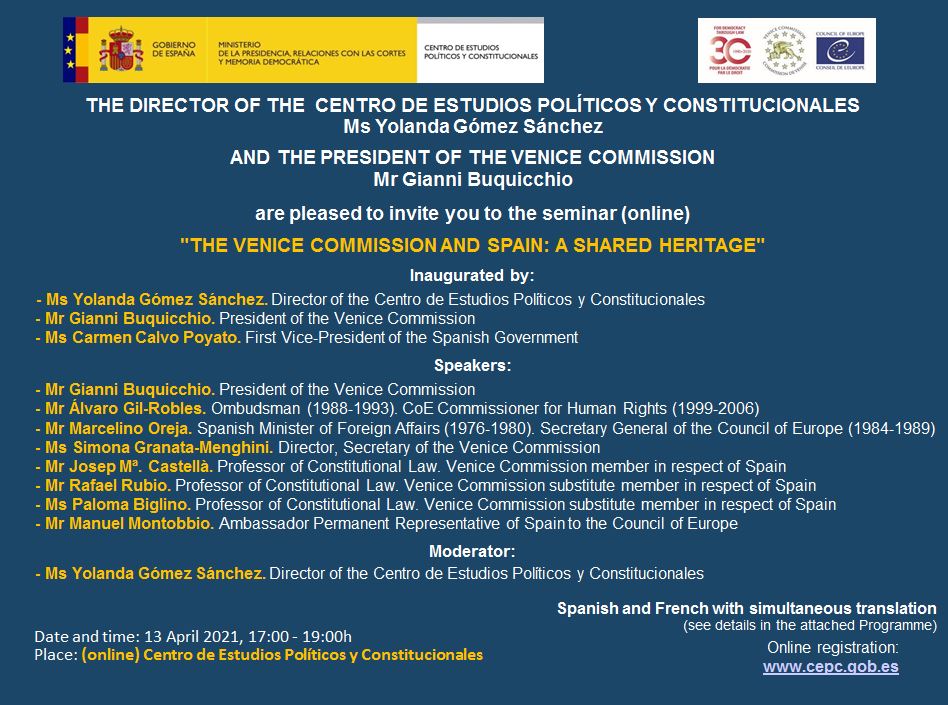 The Venice Commission and Spain: a shared heritage