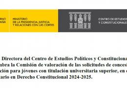 Comisión de Valoración del procedimiento de Ayudas CEPC 2024-2025