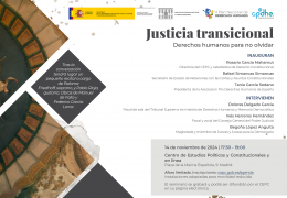 Justicia transicional "Derechos humanos para no olvidar"